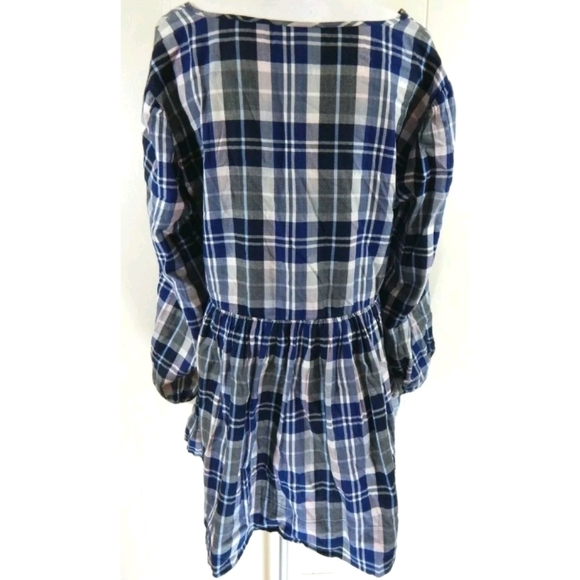 Lane Bryant Plaid Babydoll Top - Picture 2 of 3